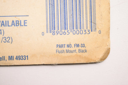 Black Flush Mount NOS