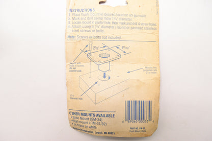 Black Flush Mount NOS