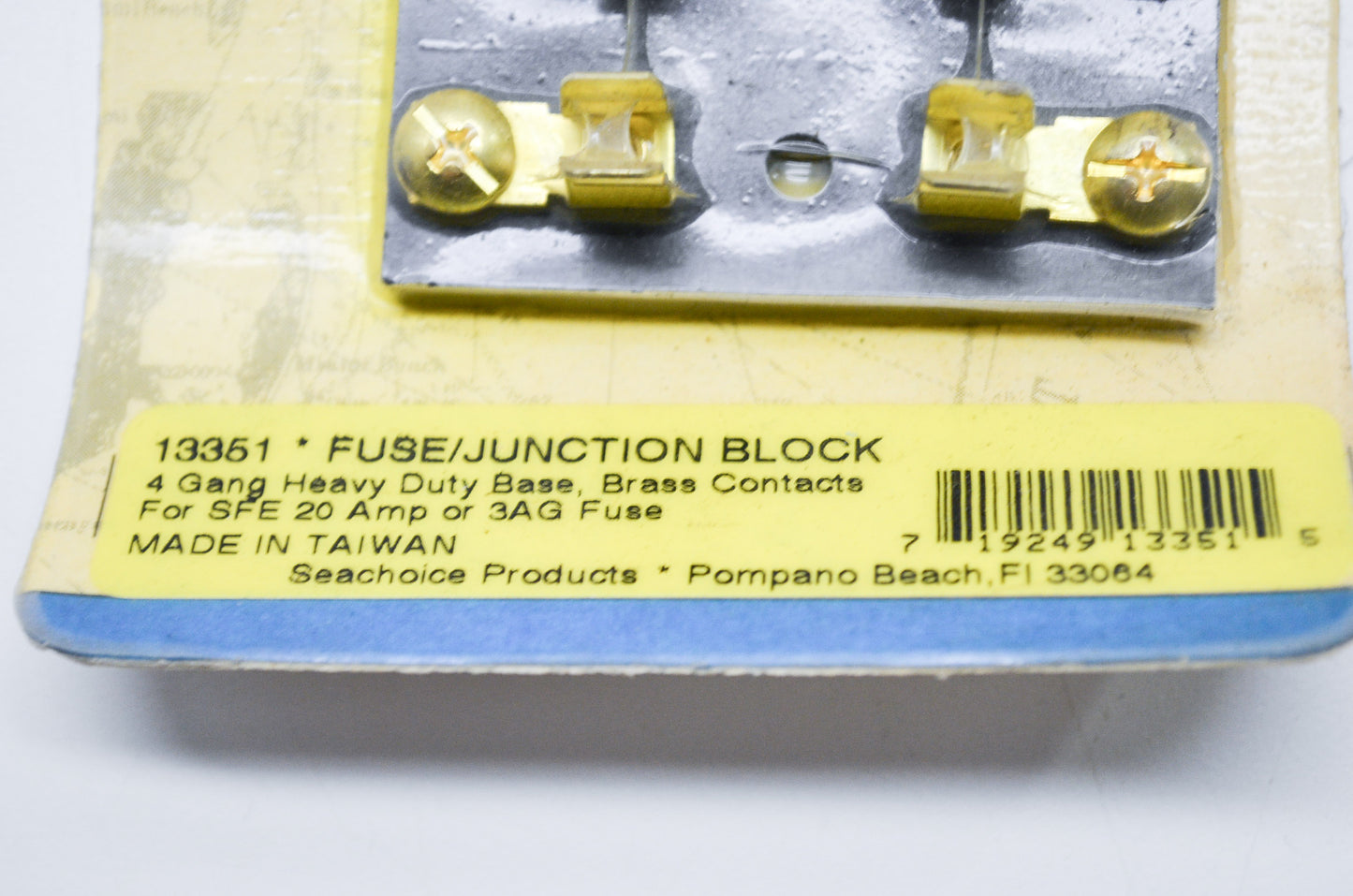 New Seachoice 4 Gang Heavy Duty Fuse Junction Block SFE 20 Amp 3AG NOS