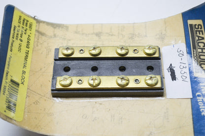 New Seachoice Products 4 Gang Terminal Block 30 Amps 12 VDC NOS