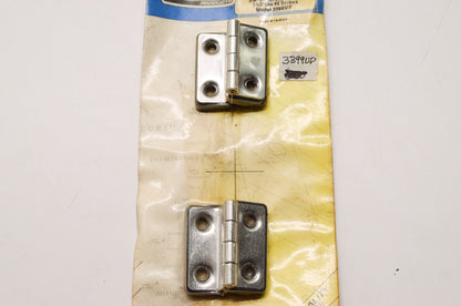 Stainless Steel Offset Butt Hinges Nylon Base Qty 2 NOS