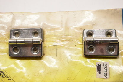 Stainless Steel Offset Butt Hinges Nylon Base Qty 2 NOS