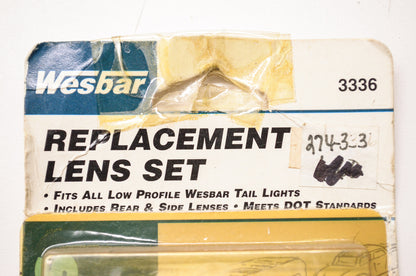 New Wesbar Replacement Lens Kit for Low Profile Tail Lights NOS