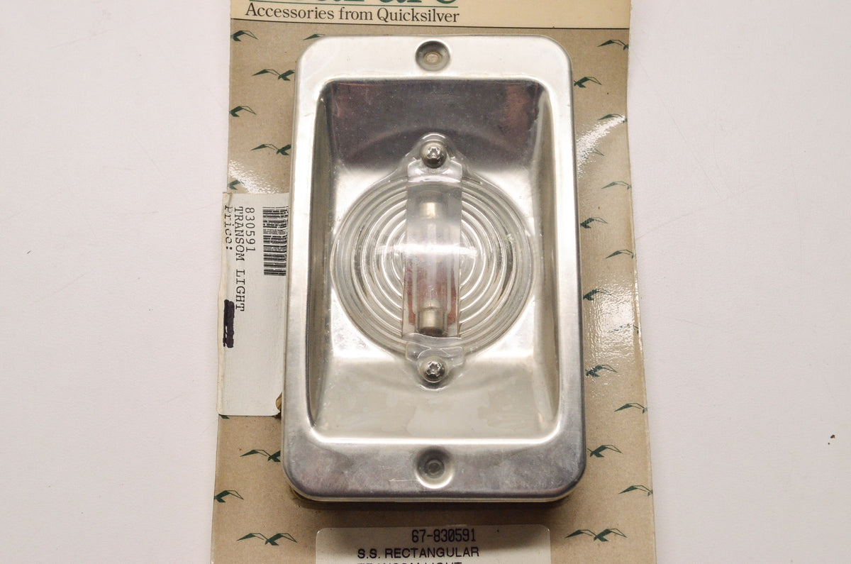 Quicksilver 67-830591, 830591 Quicksilver Mercury Marine Stainless Steel Rectang