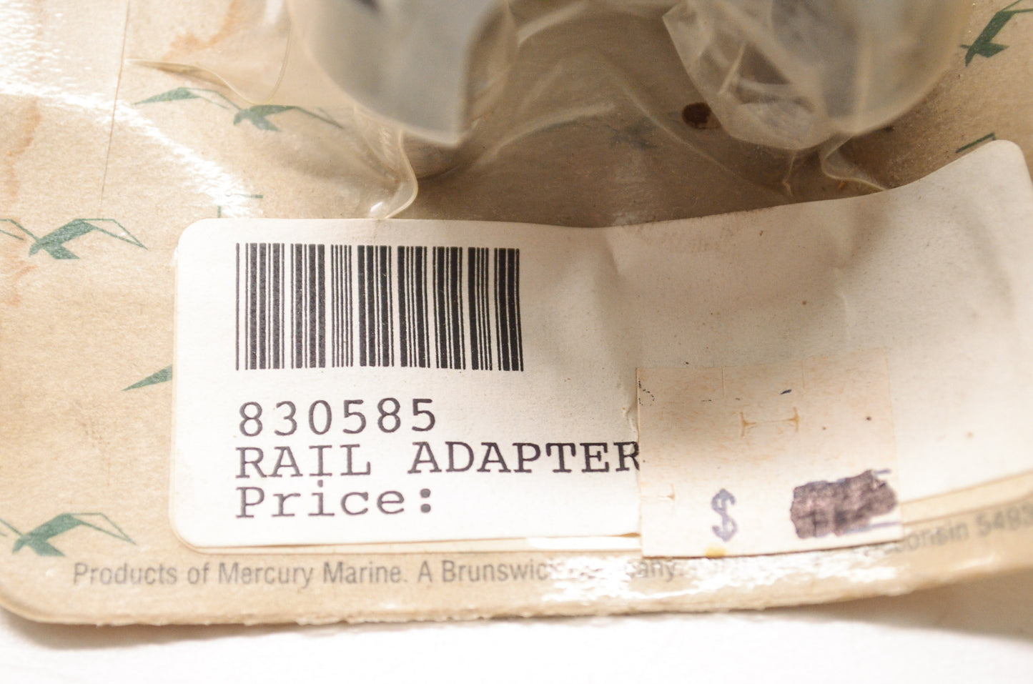Quicksilver 67-830585, 830585 Quicksilver Mercury Marine Rail Adapter NOS