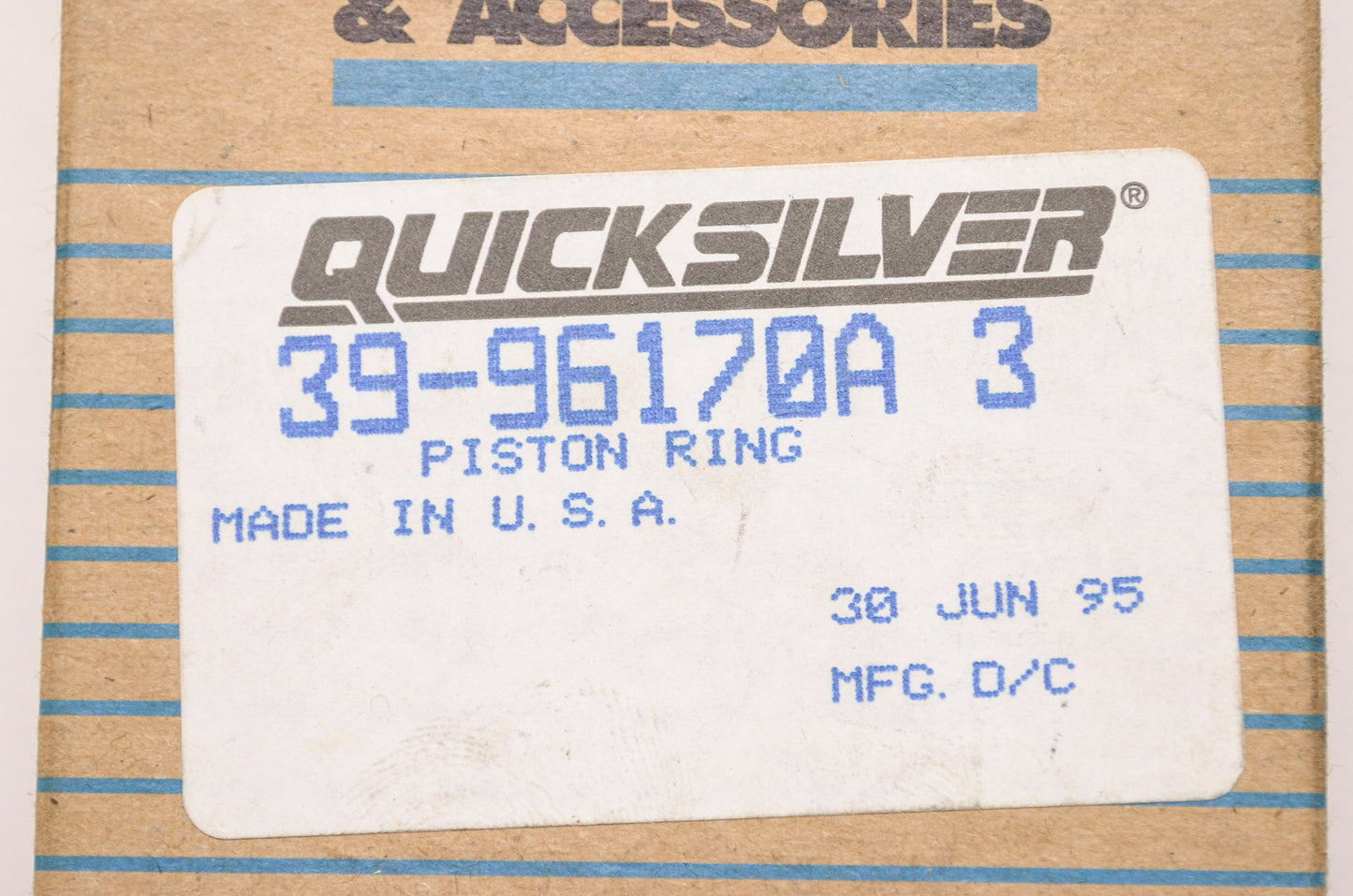 New OEM Quicksilver Piston Ring Set Qty 6 NOS