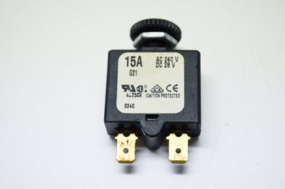 New Seachoice Products Push Reset Circuit Breaker 15 Amp NOS