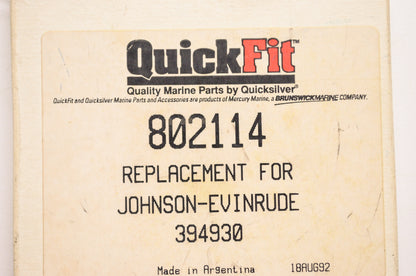 Quick Fit 802114, 394930 Quicksilver Mercury Marine Ring Set Qty 2 NOS