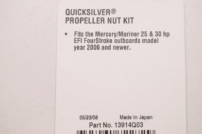 Mercury Marine Propeller Nut Kit NOS