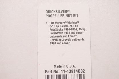 Mercury Marine Propeller Nut Kit NOS