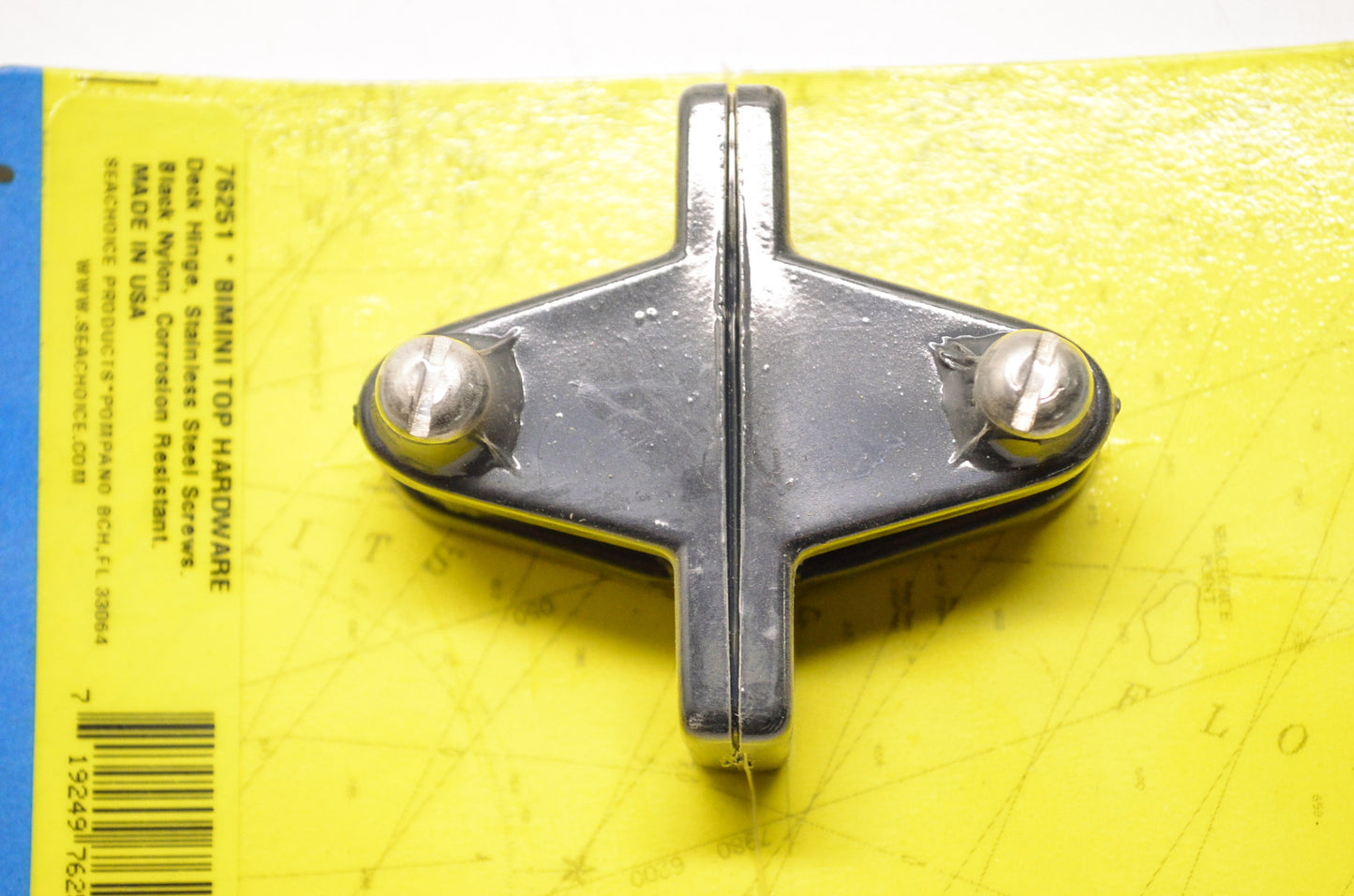 New Seachoice Products Bimini Top Hardware Black Deck Hinge Qty 2 NOS