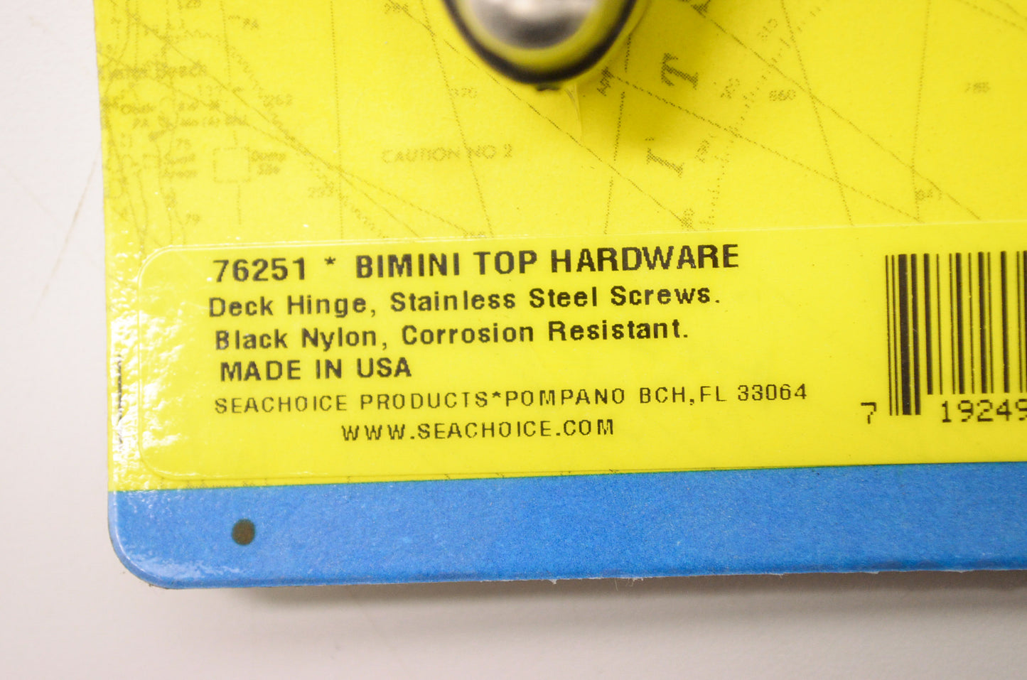 New Seachoice Products Bimini Top Hardware Black Deck Hinge Qty 2 NOS