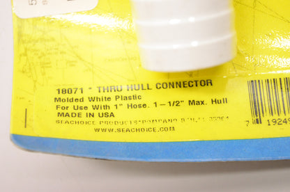 New Seachoice Products Thru Hull Connector 1 to 1-1/2' NOS