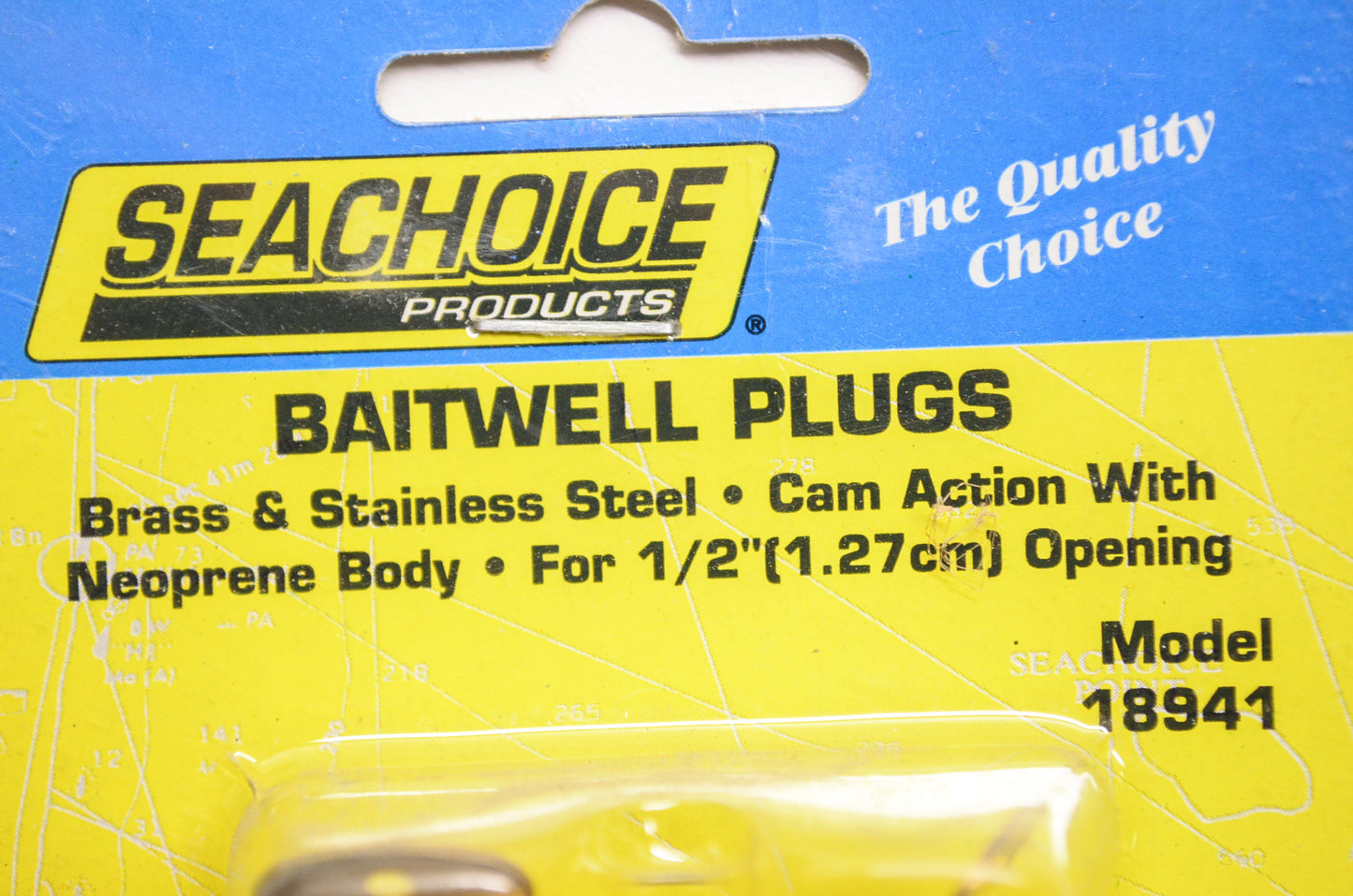 New Seachoice Products Baitwell Plugs for 1/2' Opening Qty 2 NOS