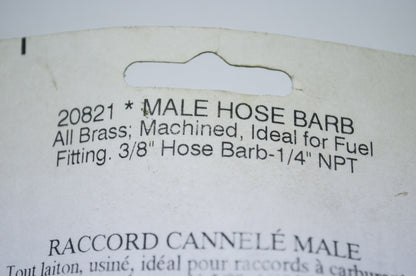 New Seachoice Products Male Hose Barb 3/8'