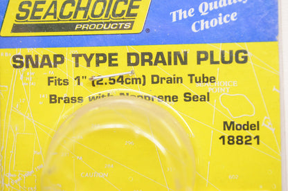 New Seachoice Products Snap Type Drain Plug for 1' Tube NOS