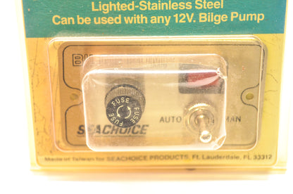 New Seachoice Products Bilge Pump Control Switch Lighted 12 V NOS