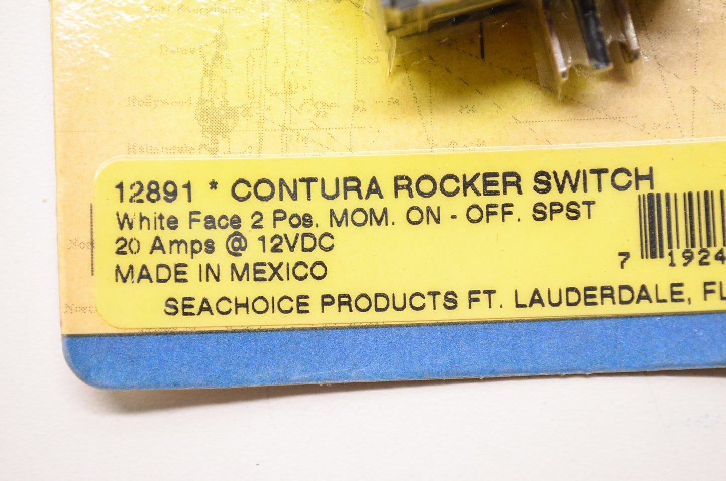 New Seachoice Products Contura Rocker Switch 2 Position Momentary On-Off NOS