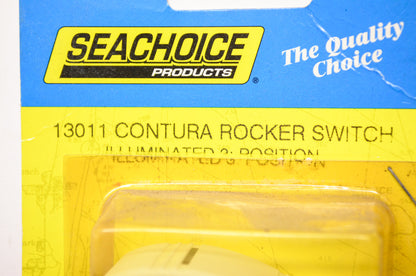 New Seachoice Products Contura Rocker Switch Illuminated 3 Position NOS