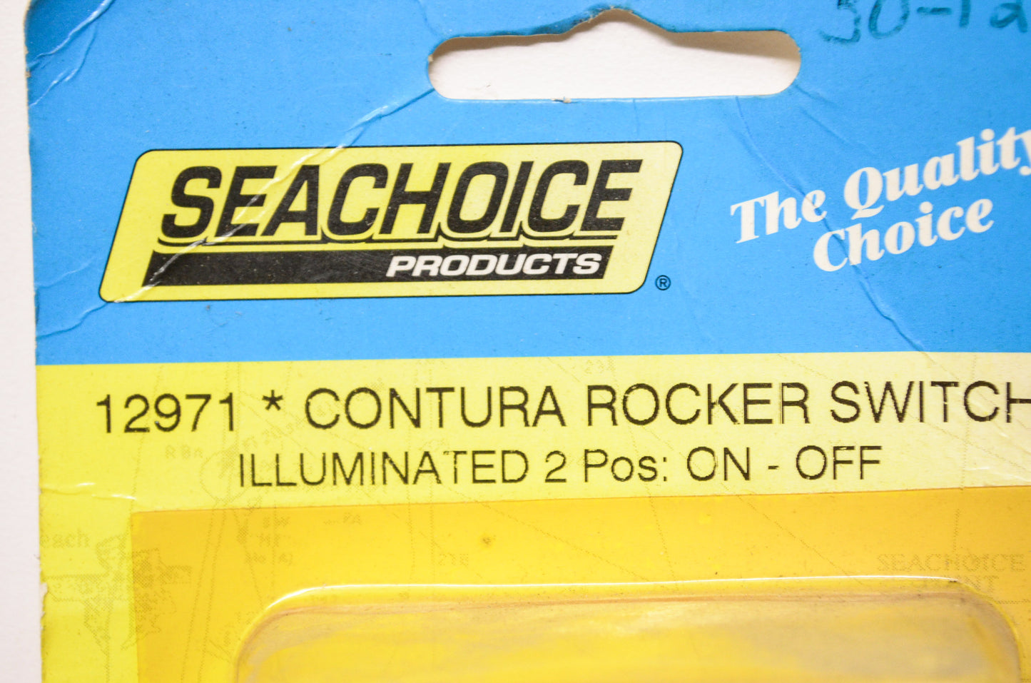 New Seachoice Products Contura Rocker Switch Illuminated 2 Position On-Off NOS