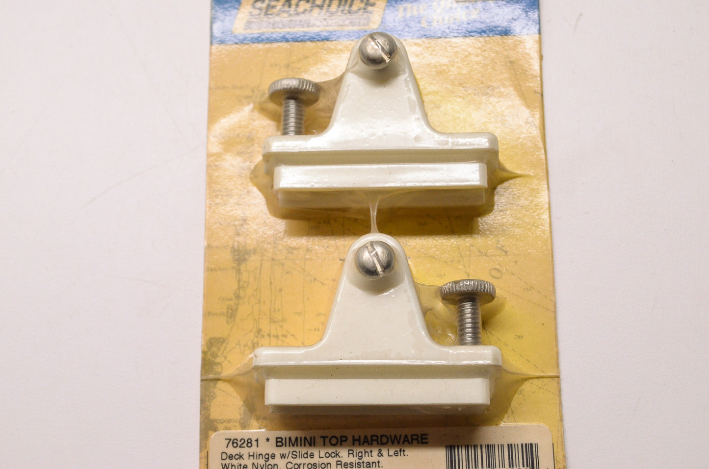New Seachoice Products Bimini Top Hardware Deck Hinge w/ Slide Lock Right Left Q