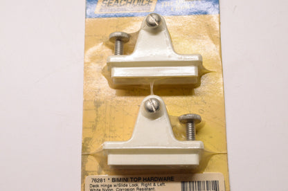 New Seachoice Products Bimini Top Hardware Deck Hinge w/ Slide Lock Right Left Q