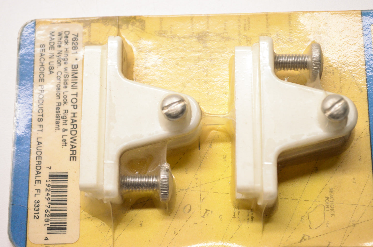 New Seachoice Products Bimini Top Hardware Deck Hinge w/ Slide Lock Right Left Q