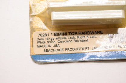 New Seachoice Products Bimini Top Hardware Deck Hinge w/ Slide Lock Right Left Q