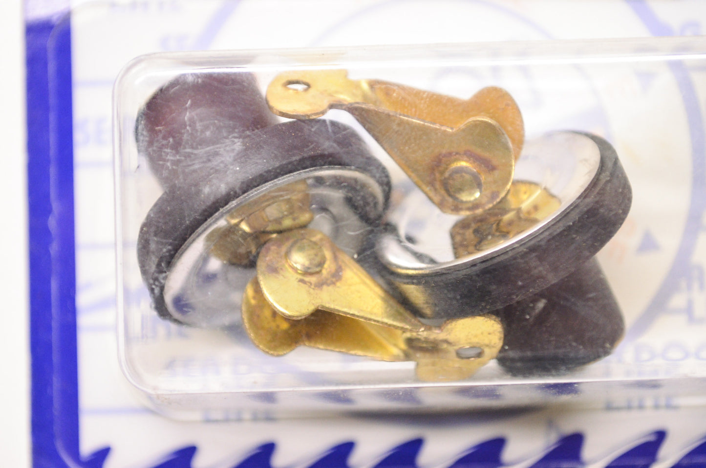 Brass Neoprene Baitwell Plug 5/8' Qty 2 NOS