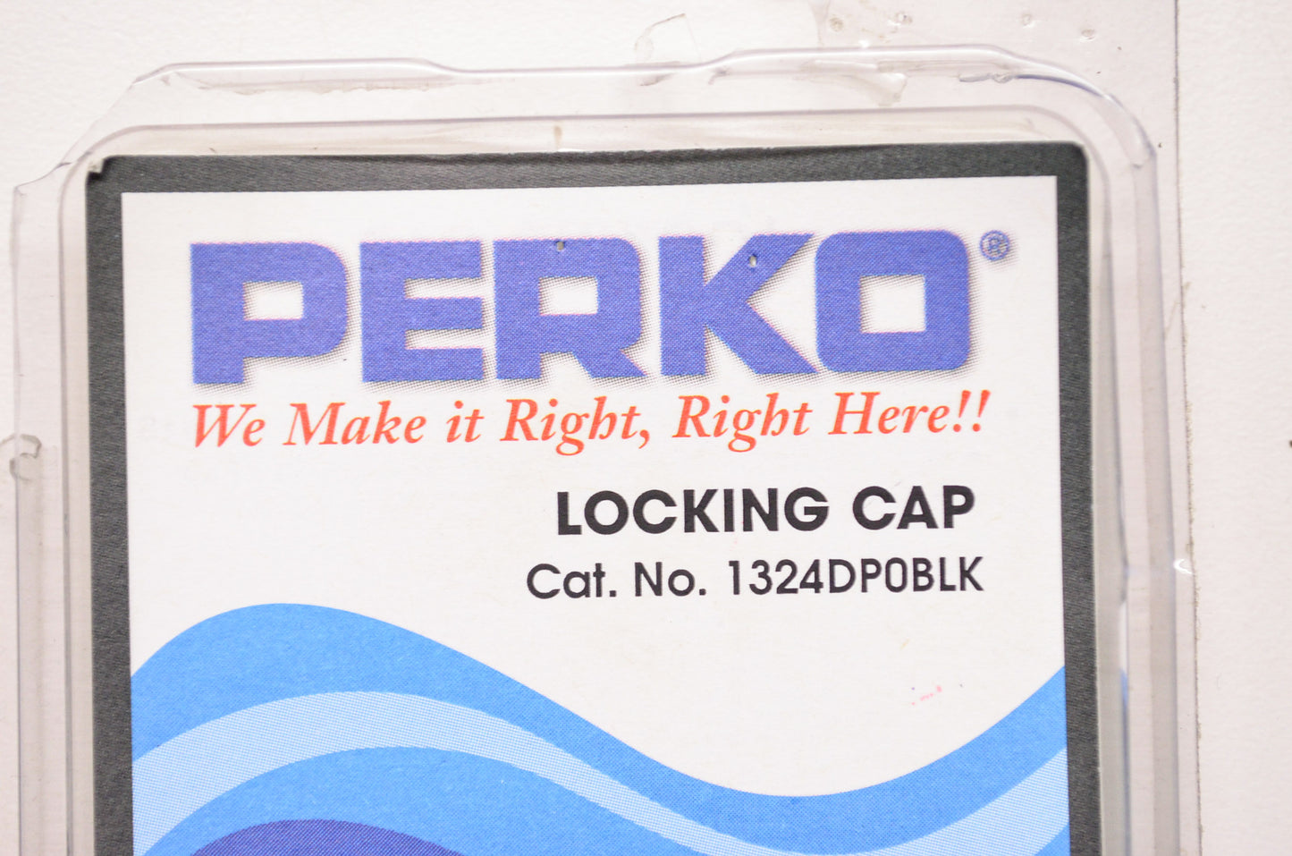 New Perko Black Plastic Locking Fuel Cap w/ Gasket NOS