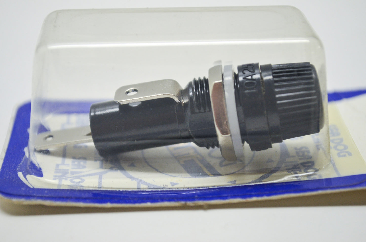 New Sea-Dog Line Spade Terminal Fuse Holder 10 Amp AGC 7/16' x 19/32' NOS