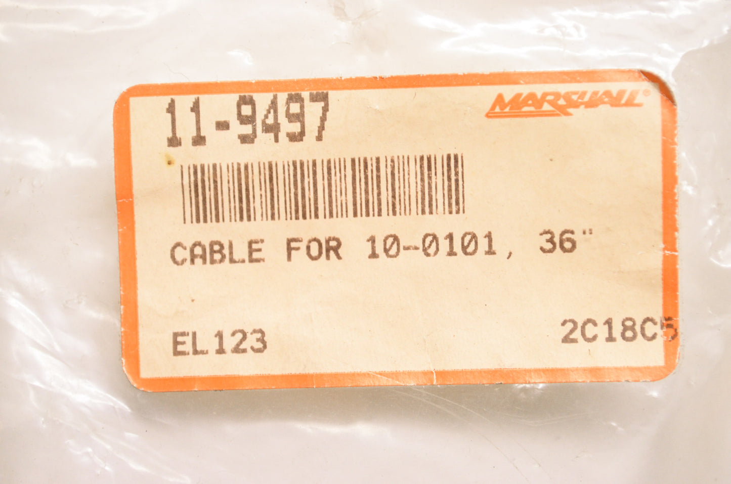 New Marshall Cable for 10-0101 36' NOS