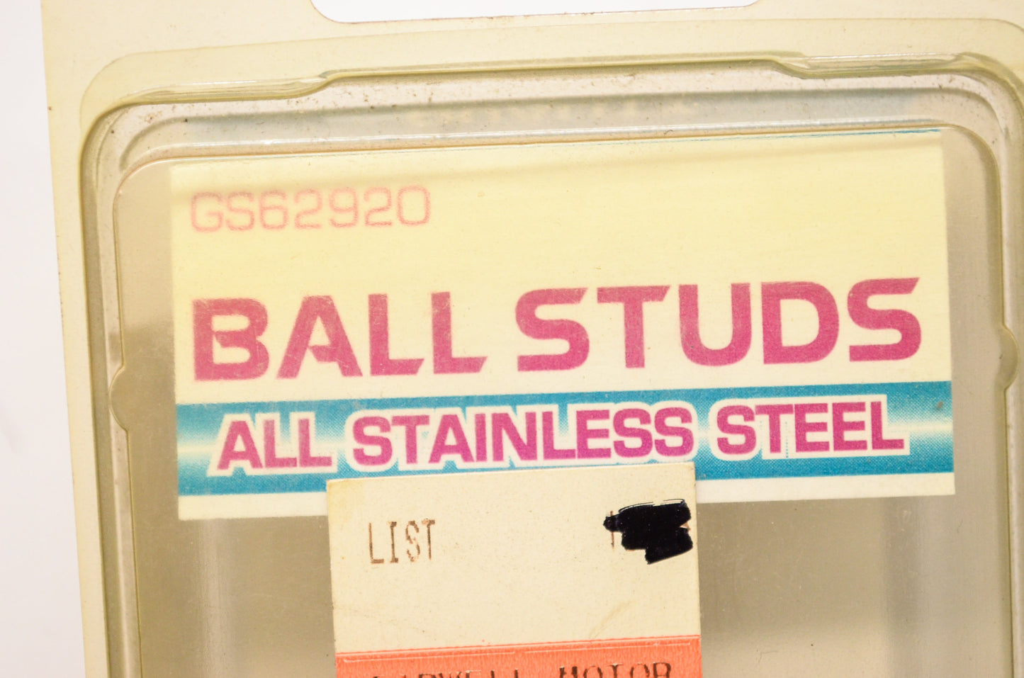 Nautalift Stainless Steel Ball Studs Qty 2 NOS