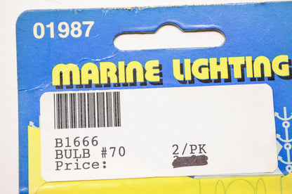 New Brite-Up Marine Lighting 70 Bulb Qty 2 NOS