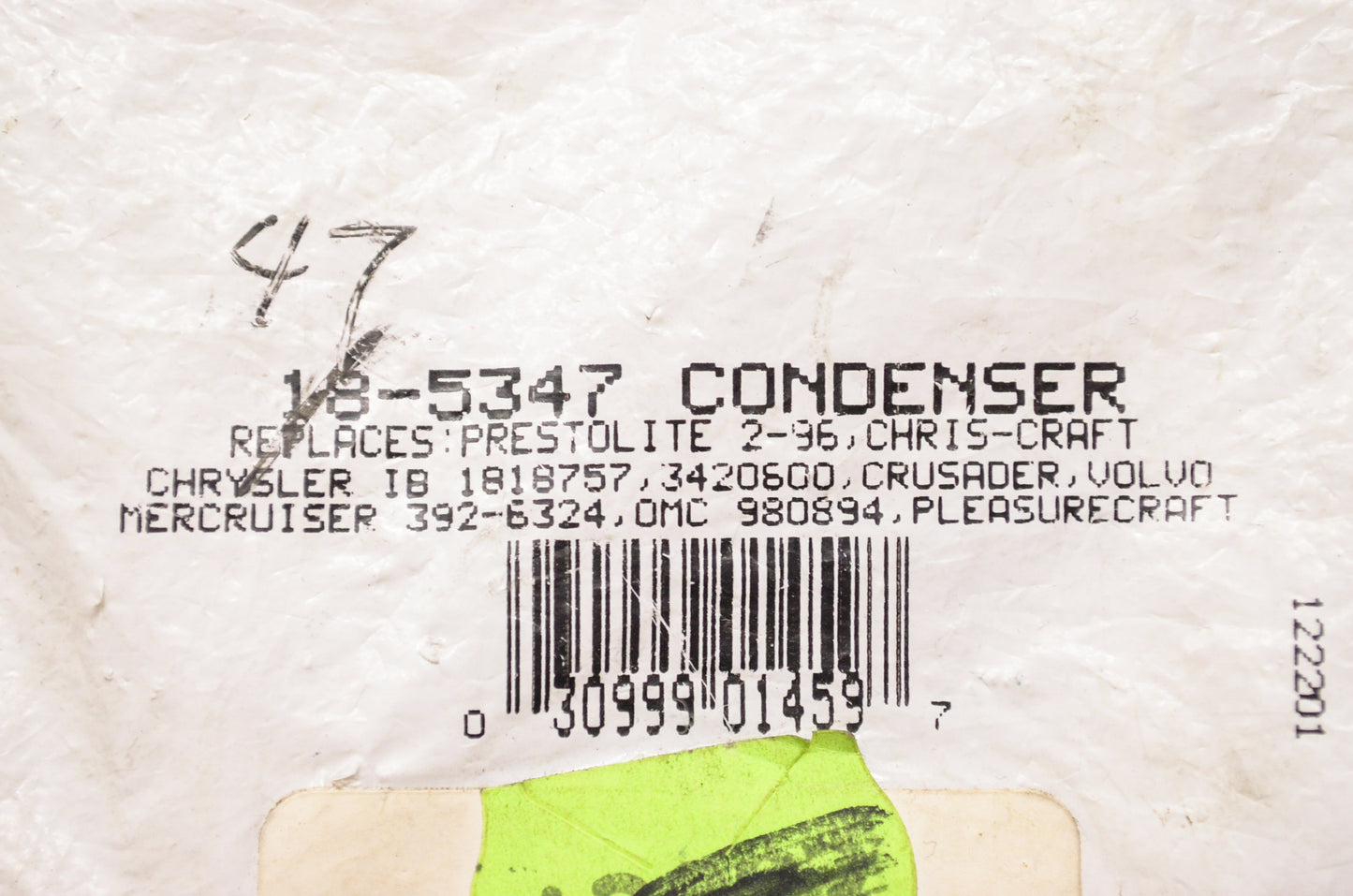New Sierra Condenser Assembly NOS