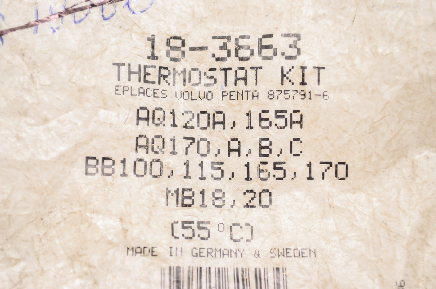 New Sierra Thermostat Kit NOS