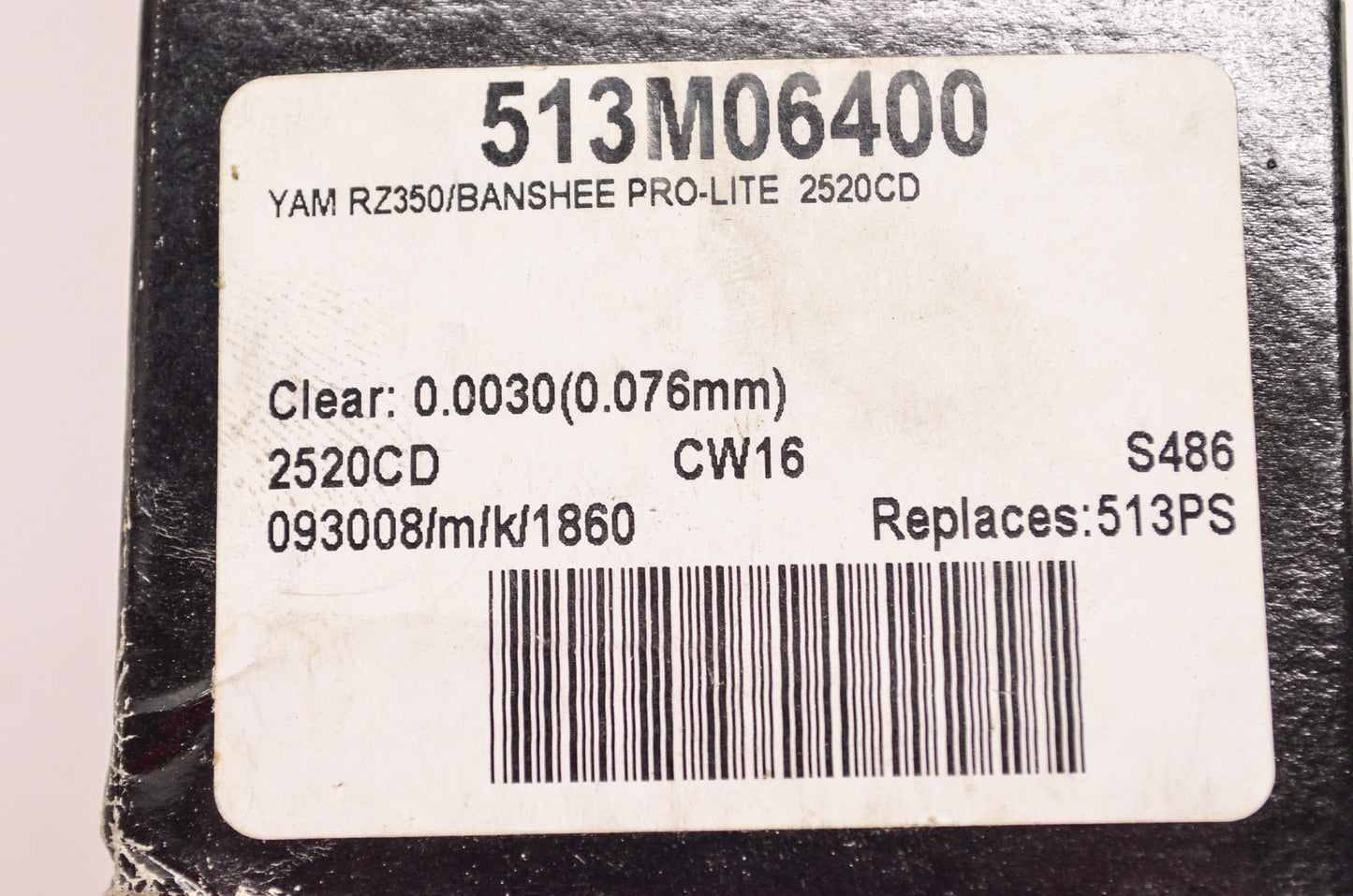 New Wiseco Piston Rings Kit 0.0030 (0.076mm) Yamaha RZ350 Banshee Pro-Lite NOS