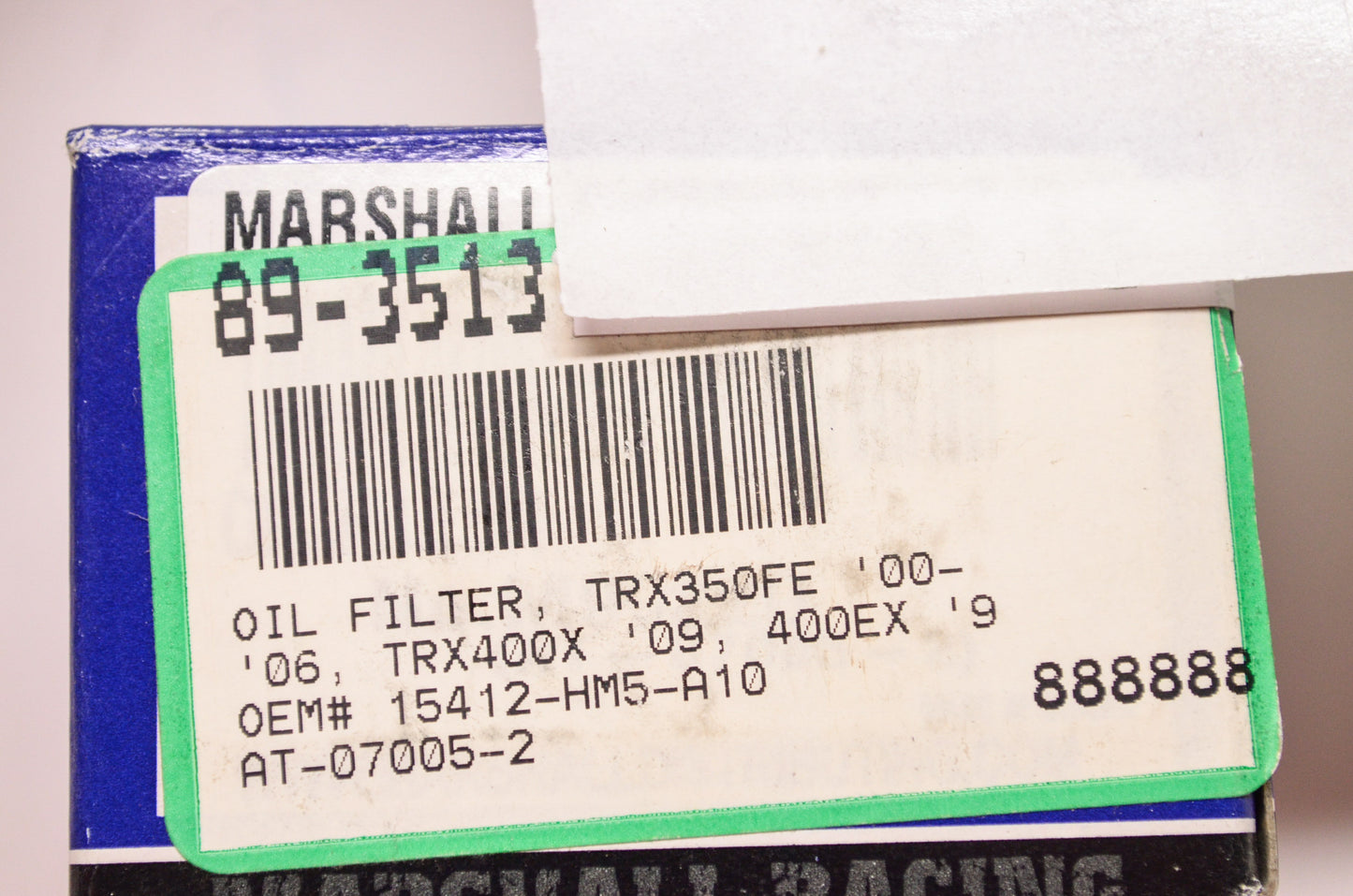 Parts Unlimited AT-07005-2, 89-3513, 15412-HM5-A10 Oil Filter Honda NOS