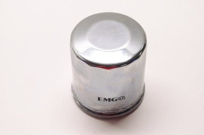 New Emgo Chrome Spin On Cartridge Oil Filter CHR NOS