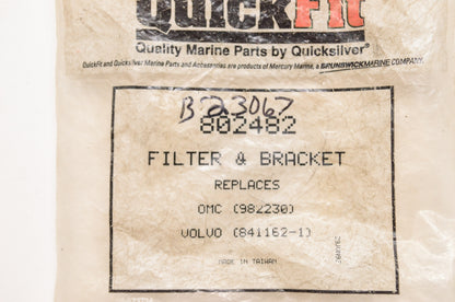 Quickfit Quicksilver Mercury Marine Filter & Bracket Kit NOS
