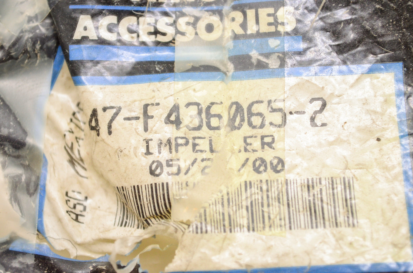 Quicksilver 47-F436065-2 Mercury Marine Impeller NOS
