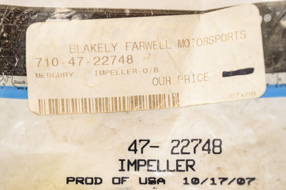 New OEM Quicksilver Mercury Marine Impeller NOS