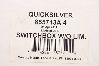 New OEM Quicksilver Mercury Marine Switchbox w/o Limiter NOS