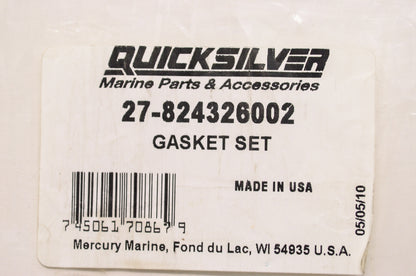 New OEM Quicksilver Mercury Marine Gasket Set Qty 2 NOS