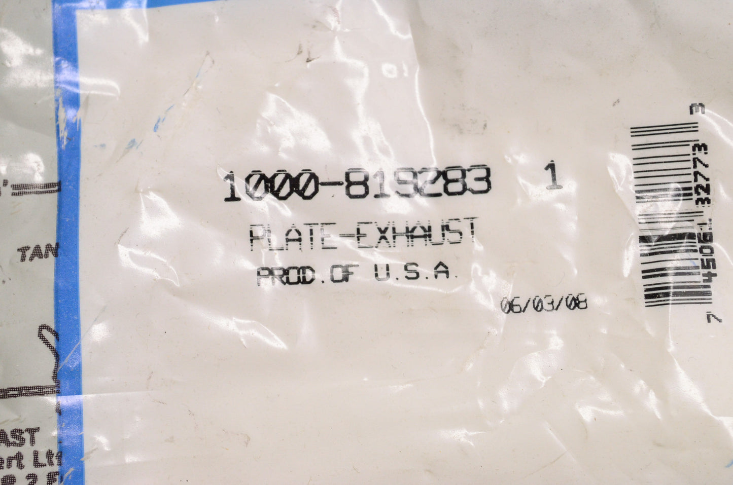 New OEM Quicksilver Mercury Marine Exhaust Port Plate NOS