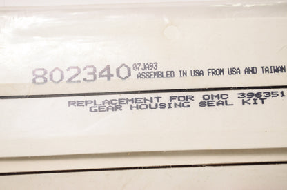 New QuickFit Quicksilver Mercury Marine Gear Housing Seal Kit NOS