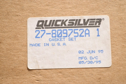 Quicksilver 27-809752A 1 Mercury Marine Gasket Kit NOS