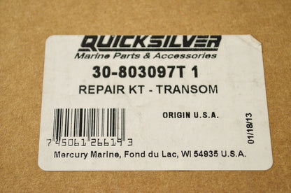 New OEM Quicksilver Mercury Marine Transom Repair Kit NOS