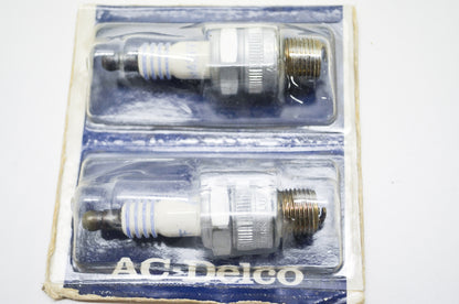 New AC Delco Marine Spark Plugs Qty 2 NOS