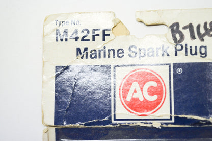 New AC Delco Marine Spark Plugs Qty 2 NOS